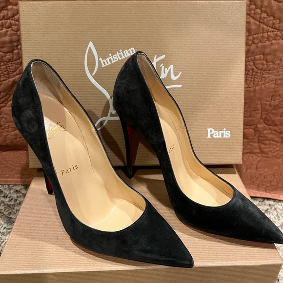 Christian Louboutin So Kate 120 Veau Velours - Charbon - Picture 5 of 9